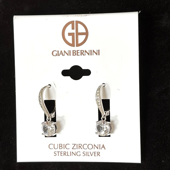 Giani Bernini Jewelry - NWT Giani Bernini Cubic Zirconia Sterling Silver Drop Earrings